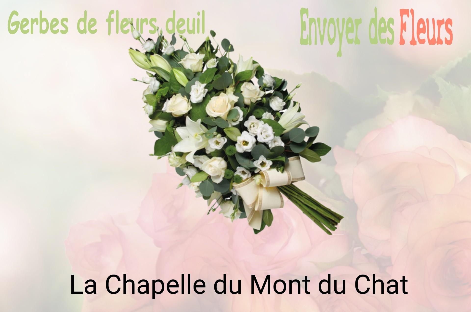 Gerbe de fleurs de deuil livrée à La Chapelle-du-Mont-du-Chat
